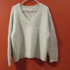 Maeve Anthropologie Woman Medium Blue Warm Soft Long Sleeve Sweater